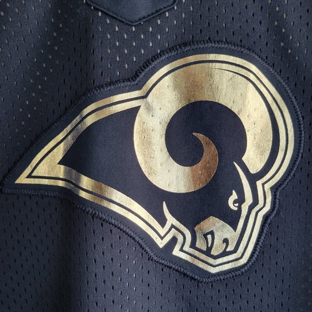 Majestic Women's NFL Draft Me Lace-Up Short-Sleeved Top – Los Angeles Rams - Picture 4 of 9